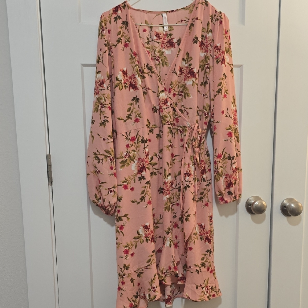 Xhilaration Pink Floral Dress